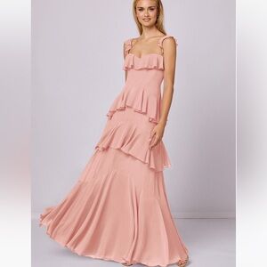 NWT Azazie Rosette Bridesmaid Dress